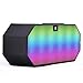 Ecandy Wireless Bluetooth Speaker with LED ,FM Stereo/Phone Answering/Micro SD Card Input/Line Input. ultra-small size ,Powerful Sound Speaker,Hand-free Calls w/microphone for hands-free speaker phone calling,video chat,Skype,Portable Speaker for Iphone 6,5s,4s,Samssung Galaxry S3 S4 S5 Note 2,3,4,LG ,HTC ,Kindle Fire ,Most Android Phones and other Enabled bluetooth devices (Black)