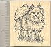   - Realistic Pomeranian Dog Rubber Stamp