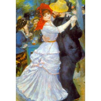 Pierre Auguste Renoir Dance at Bougival Art Print Poster - 13x19