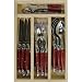Laguiole Red Handled 24 Piece Cutlery Set