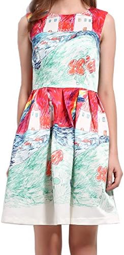 ElaCentelha Women's Summer Dresses Sundress Sexy Novelty Print Cute Dresses