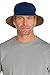 Coolibar UPF 50+ Men's Reversible Bucket Hat - Sun Protective,Large/X-Large,Navy/Dark Khaki