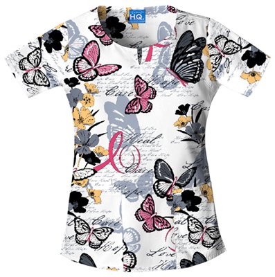 Scrub HQ 4762C Women's Cotton Round Neck Scrub Top