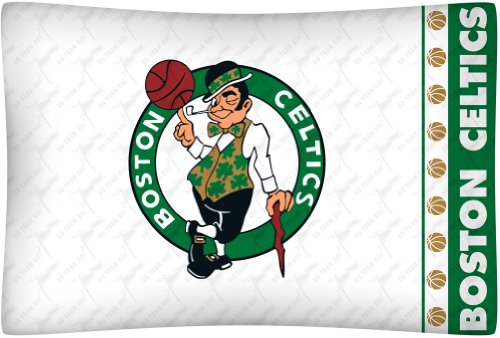 Best Quality Micro Fiber Pillow Case - Boston Celtics NBA /Color White Size Stan