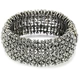 Kenneth Jay Lane Black Diamond And Gunmetal St