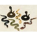 Rubber Snake, assorted designs 4-9 cms, pack of 6