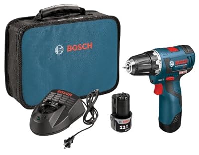 Bosch PS32-02 12-volt Max Brushless 3/8-Inch Drill/Driver Kit with 2.0Ah Batteries, Charger and Case