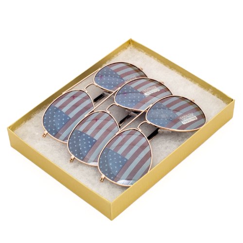 American Flag Mirror Sunglasses Glasses P&P Inc.
