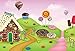 AOFOTO 7x5ft Fantastic Candy Land Landscape Background Doughnut Cartoon Dessert House Photography Backdrop Birthday Party Decoration Banner Cookie Photo Studio Props Kid Baby Girl Vinyl Wallpaper