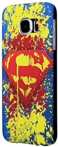 Designer Samsung Galaxy S6 Superman Protective Case,Durable Hard Back Cover,[Scratch Resistant] [Impact Resistant] [Drop Protection] Cases Shells, PolyCarbonate Plastic shell Black