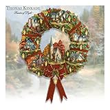 Thomas Kinkade Autumn Village Decorative Wreath: Autumn Home Decor by The Hamilton Collection