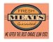 Butcher shop fresh meat sign / retaurant deli kitchen vintage retro Wall decor