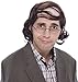 Professor Mullet Wig (Brown) Adult Accessory