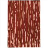 Safari Burgundy Contemporary Rug Size: Scatter 2' x 3'
