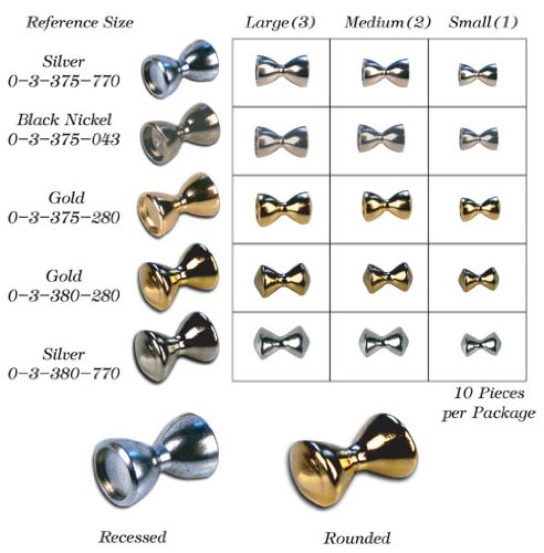 Dumbbell Eyes-Brass-Recessed