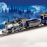 Silver Moon Express Wolf Art Electric Train Collection