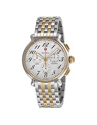 Michele Fluette Silver White Dial Two-tone Ladies Watch MWW24A000007