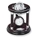 Swivel Globe and Clock on Wood Base with Roman Numerals
