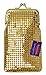 New Design Sequin Cigarette Soft Mesh 100s 120 S Cigarette Case By Marshal (Gold)