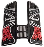 Hybrid .45 West Coast Kings Paintball Grips 07 - Red