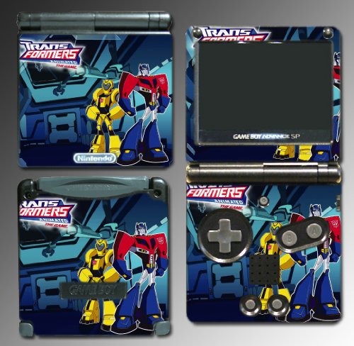  Transformers optimus prime game Vinyl Decal Skin Protector Cover #8 for Nintendo GBA SP Gameboy Advance Game Boy