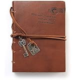 EvZ Journal Diary String Key Retro Vintage Classic Leather Bound Notebook (BC-11551)
