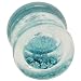 One Acrylic Double Flared Aquarium Plug: 00g, Aqua (SOLD INDIVIDUALLY. ORDER TWO FOR A PAIR.)