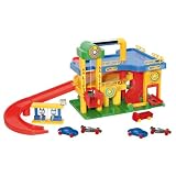 Wader Garage And Ramps Playset With Cars