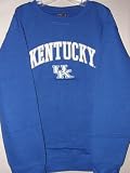Kentucky Wildcats NCAA Team Name & Logo Fleece Crew Sweatshirt
