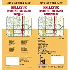 Bellevue, Washington / Redmond / Kirkland Street Map