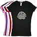 Sparkle in the Closet Shih Tzu - Ladies V-Neck Rhinestone Dog Breed Shirt - Tight Fitting - Runs Small