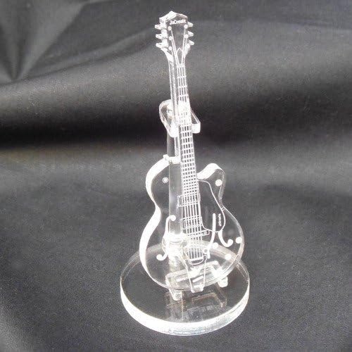 JzCreate Clear Acrylic Miniature Guitar (GR shape) by JzCreate