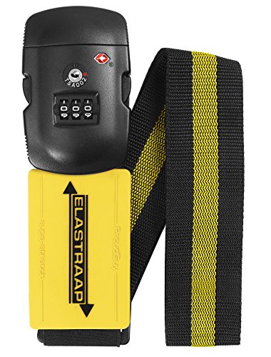 Luggage Strap ELASTRAAP Superior Strength NON-SLIP with TSA Combination Lock