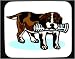 Decorated Mouse Pad with fetch, newspaper, dog