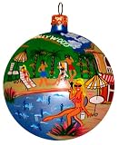 Famous Places Collection Hollywood - Hand Painted Glass Ball Ornament
