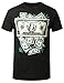 URBANCREWS Mens Hipster Hip Hop Benjamin Weed Crewneck T-Shirt Black Large