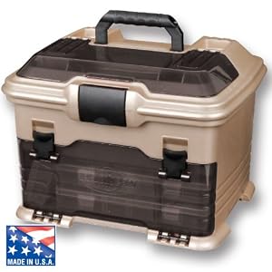 Flambeau Tackle T4 Multi-Loader Tackle Box (Gold/Black, 10.7×13.7×12-Inch)