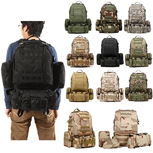 Camtoa 50l tactical backpack outdoor 50l 3d molle tacti…
