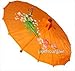 JapanBargain 2197, Asian Parasol Chinese Japanese Nylon Umbrella Parasol for Photography Cosplay Costumes Wedding Party Home Decoration Adult Size, 32 inch, Light Orange