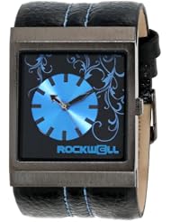 Rockwell Time Unisex MC108 Mercedes Black Leather and Blue Watch