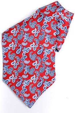 Paisley Red Ascot Tie