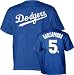Nomar Garciaparra Blue Majestic Name and Number Los Angeles Dodgers T-Shirt