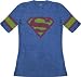 Search : Supergirl Distressed Logo Hockey Blue Womens Junior T-shirt