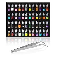 Shany Cosmetics  3D Nail Art Decoration Mini Bottles with Nail Art Tweezer, 48 Count