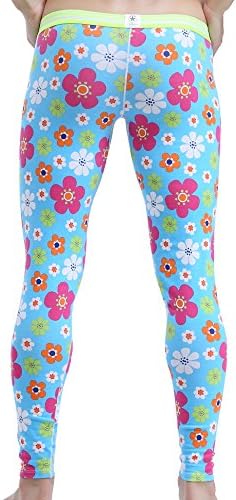 Threeseasons Men's Base Layer Printed Thermal Bottom