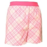 Pink and White Diagonal Diamond Tartan Plaid Check Cotton Flannel Plaid check boxers boxer shorts available in 3 Youth sizes exposed waist false fly