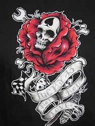 Hot Rod Love - Rose Skull Tee - Lucky 13