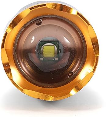 Cree Flashlight, 5 Modes Zoomable Xm-l T6 1600lm LED 18650 Flashlight for Mountain Bike, Camping, Night Use with Battery Tube (Battery NOT Included)