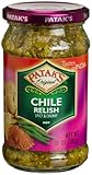 Patak's Chile Relish, Hot, 10-Ounce Glass Jars (Pack of 6)
