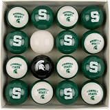 Michigan State Spartans College Logo Pool Balls Set